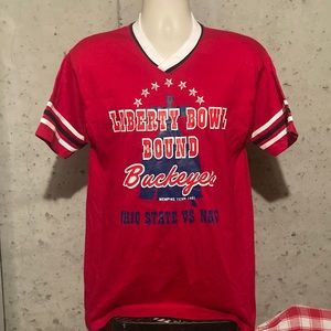 Vintage Ohio State 1981 Liberty Bowl T-Shirt Red Size Large